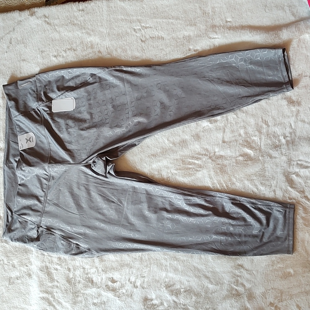 New Version gray stretch full length leggings, 4X